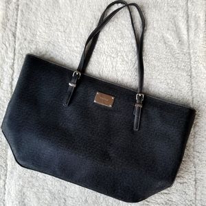 Nine West faux vegan leather zip tote